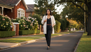 How to Style an Oversized Knit Cardigan Without Looking Bulky