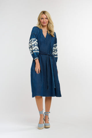 Amara Denim Dress | Dark Denim