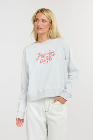 Paris Sweat | Grey Marle