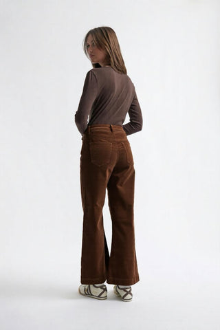 Freya Velvet Jean | Chocolate