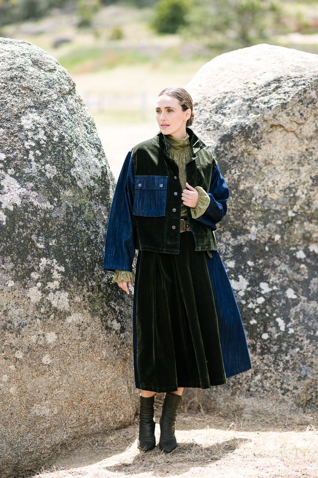 Bales Denim Skirt | Moss
