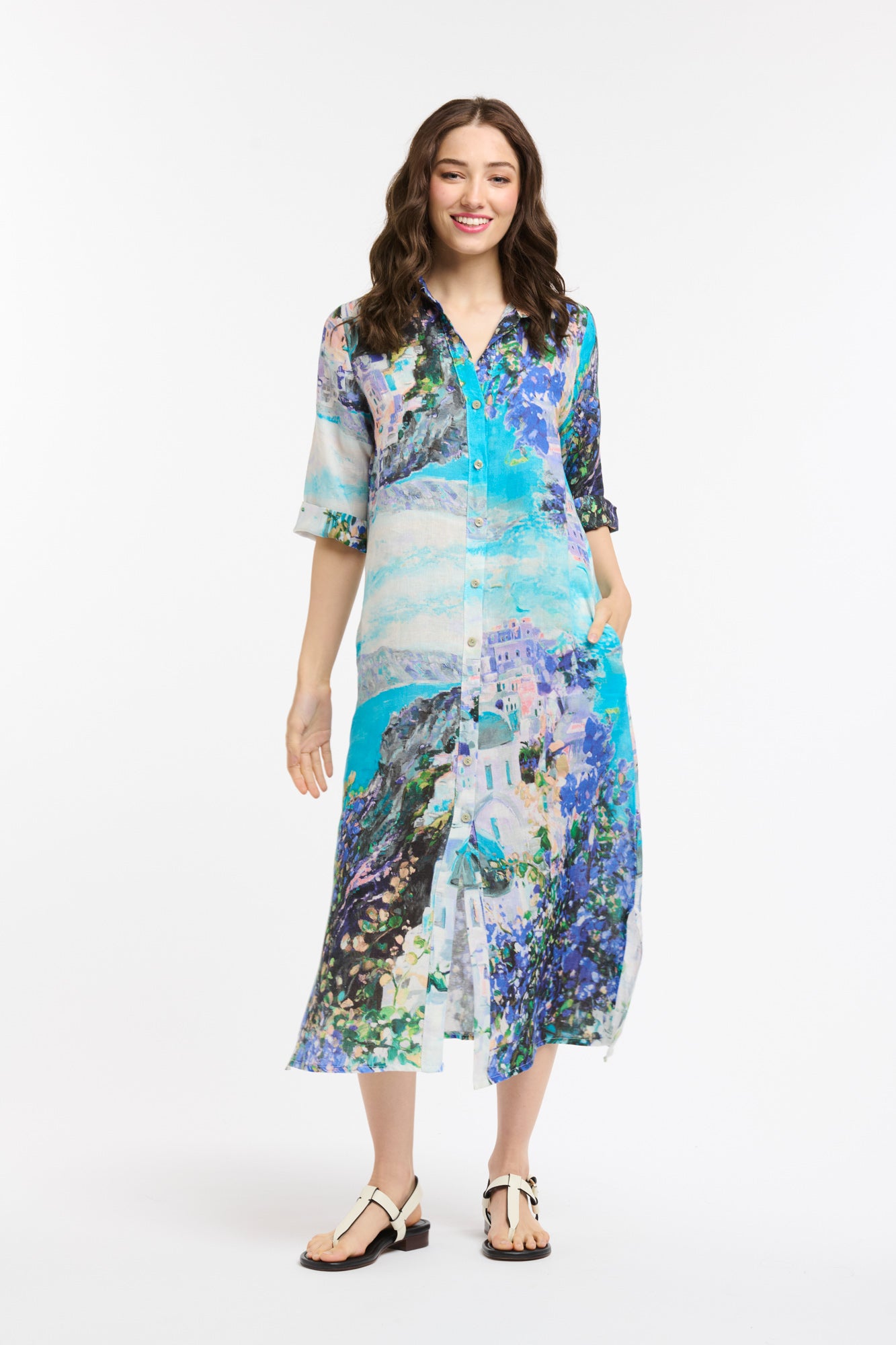 Amalfi Dress | Turquoise