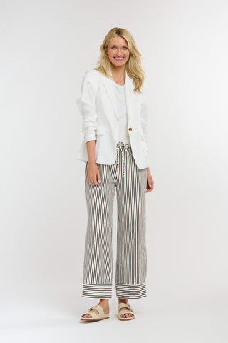 Harrison Stripe Pant | Navy Stripe