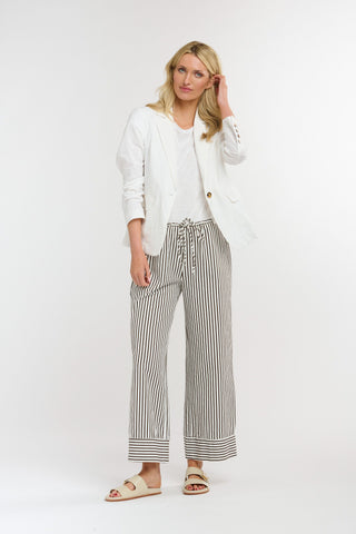 Harrison Stripe Pant | Navy Stripe