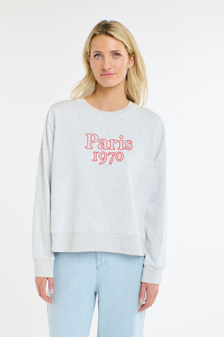 Paris Sweat | Grey Marle