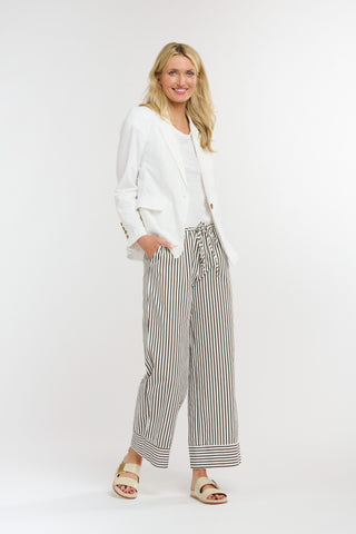 Harrison Stripe Pant | Navy Stripe