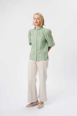 Isabella Shirt | Grape Green