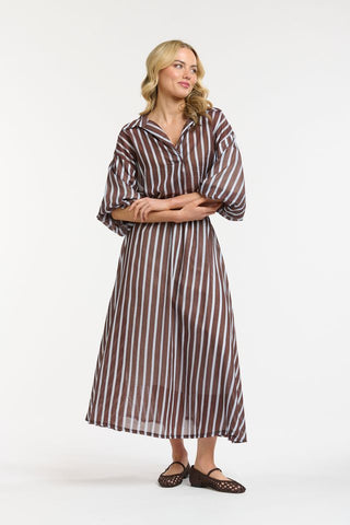 Striped Skirt | Chocolate Blue