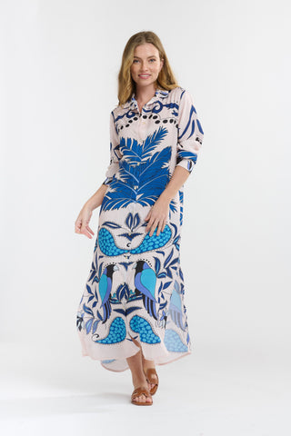 Shayli Dress | Caribbean Parrot Blue