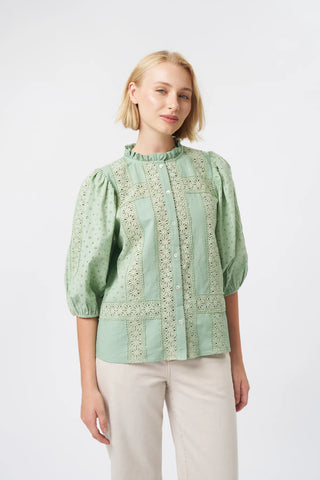 Isabella Shirt | Grape Green