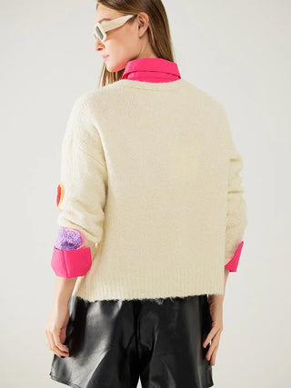 Heart Cardigan | Cream PRE ORDER