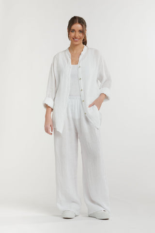 Linen Pants | White