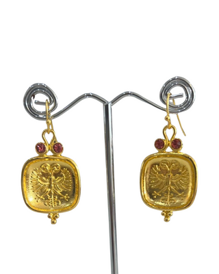 Byzantine Double Headed Eagle Earrings