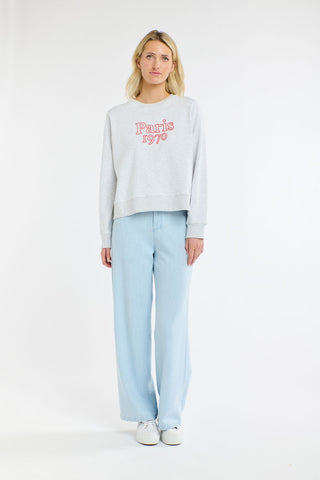 Paris Sweat | Grey Marle