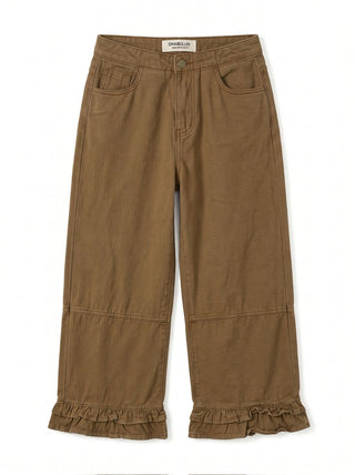 Ruffle Hem Pants | Toffee