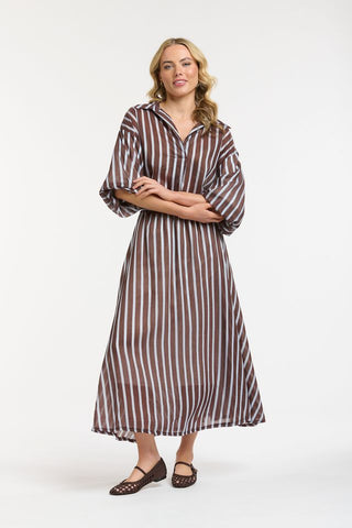 Striped Skirt | Chocolate Blue