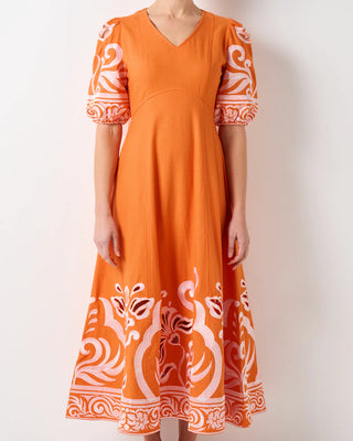 Santorini Dress | Tangerine