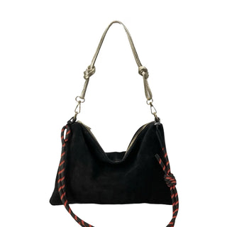 Frankie Suede Handbag | Black