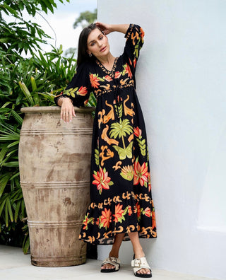 Macarena Spritz Maxi Dress