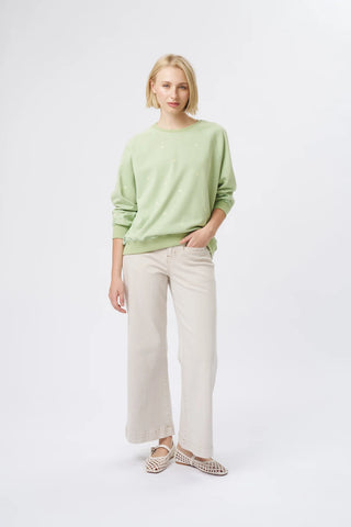 Patti Sweatshirt | Daisy - Grape Green