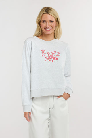 Paris Sweat | Grey Marle