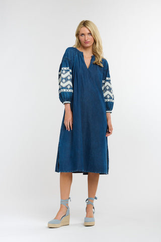 Amara Denim Dress | Dark Denim