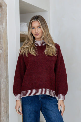 Tilly Jumper | Wine Latte