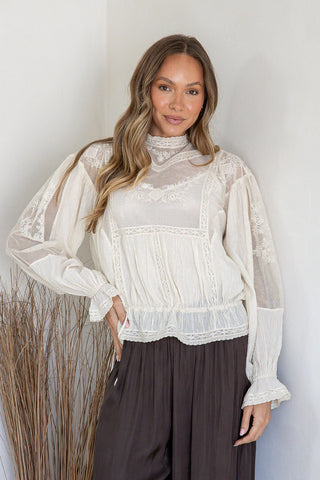 Lolita Lace Blouse | Cream