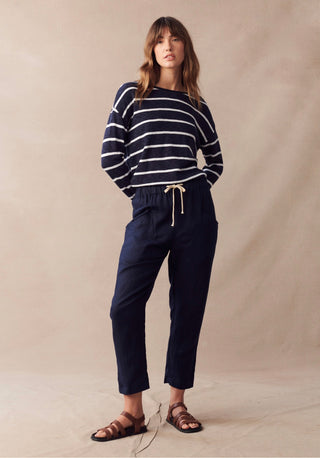 Luxe Linen Pants | Navy