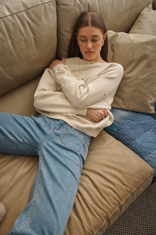 Patti Sweatshirt | Daisy Vanilla
