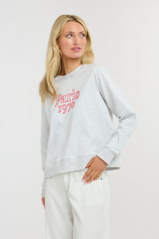 Paris Sweat | Grey Marle