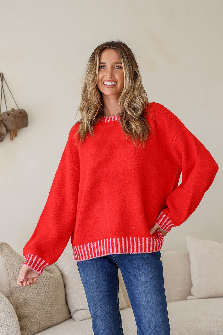 Tilly Jumper | Red Pink