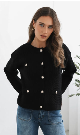 Cable Cardi | Black