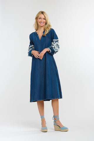 Amara Denim Dress | Dark Denim