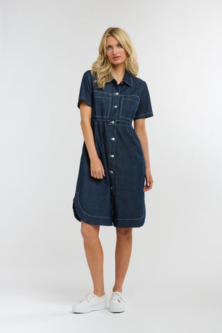 April  Denim Dress | Indigo Denim