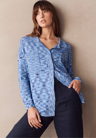 Rosie Knitted Shirt | Blue