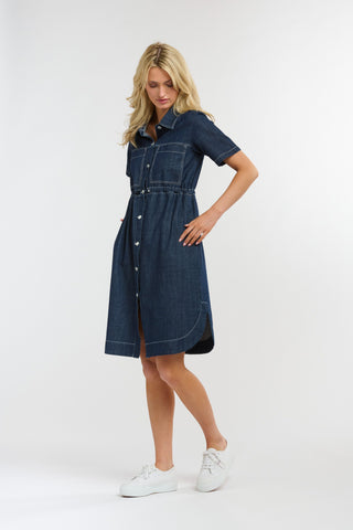 April  Denim Dress | Indigo Denim