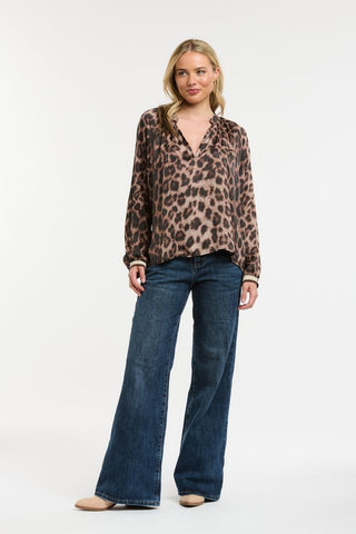 Leopard Blouse | Chocolate