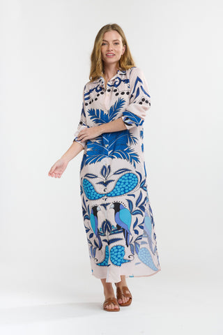 Shayli Dress | Caribbean Parrot Blue