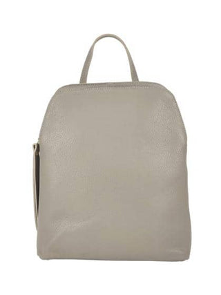 Stacey Leather Backpack | Beige