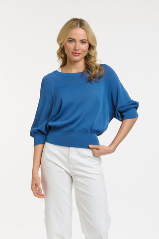 Crew neck Knit | Demin
