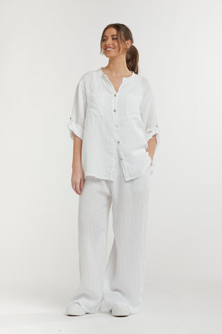 Linen Pants | White