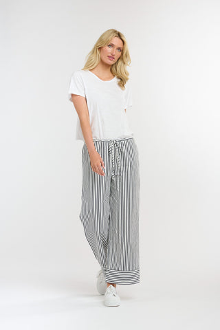 Harrison Stripe Pant | Navy Stripe