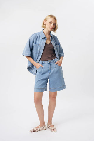 Bijou Short | Cord Light Blue