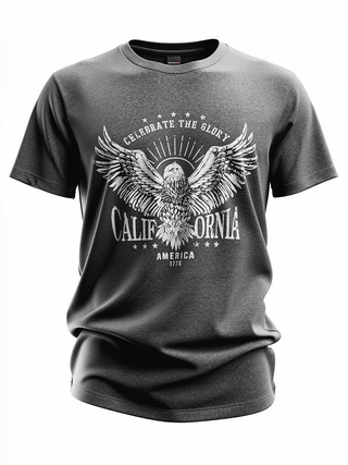 California Eagle Tee | Grey