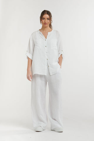 Linen Shirt | White