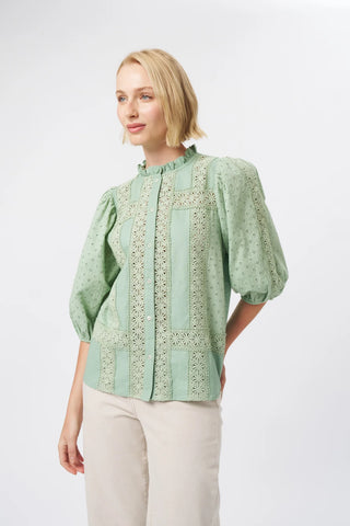 Isabella Shirt | Grape Green