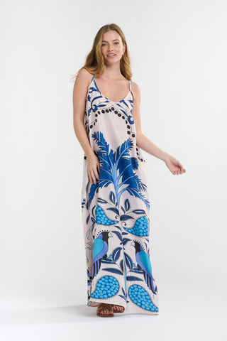 Melina Dress | Caribbean Parrot Blue