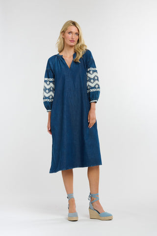 Amara Denim Dress | Dark Denim