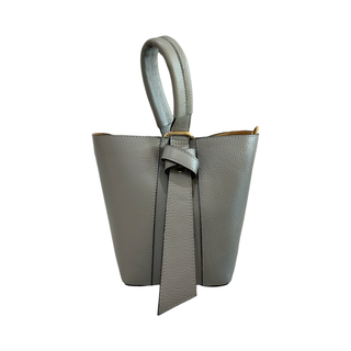 Alya Knot Bucket Bag | Dove Grey